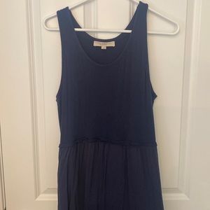 Navy blue maxi dress